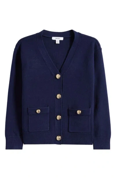Reiss Kids' Mila Cardigan In Blue