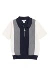 Reiss Kids' Milton Stripe Polo In Gray
