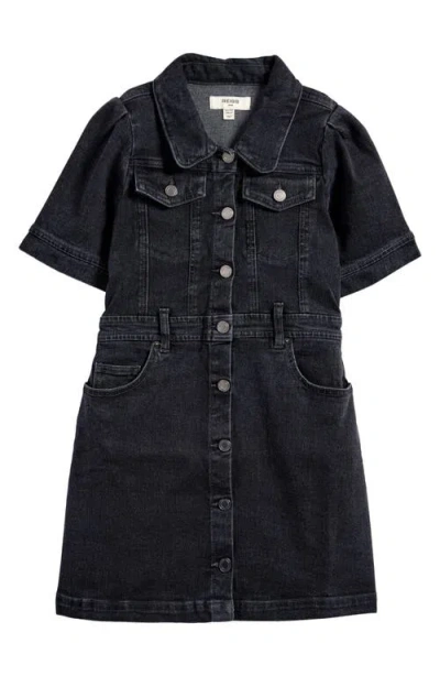 Reiss Kids' Natalia Sr. Denim Shirtdress In Grey
