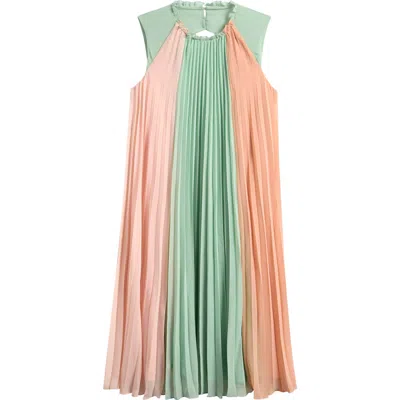 Reiss Kids' Pixie Pleated Shift Dress In Multi