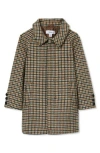 Reiss Kids' Region Check Wool Blend Car Coat In Multi