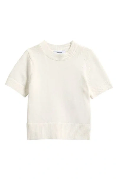 Reiss Kids' Rhea Short Sleeve Sweater In White