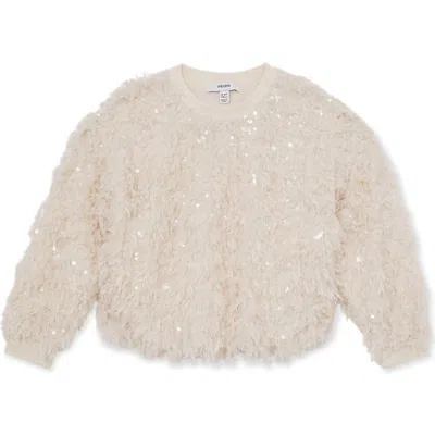 REISS REISS KIDS' ROXY SEQUIN FRINGE SWEATER