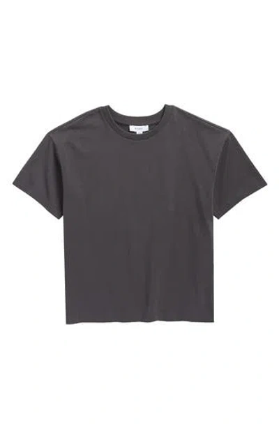 Reiss Kids' Selby Crewneck Cotton T-shirt In Gray