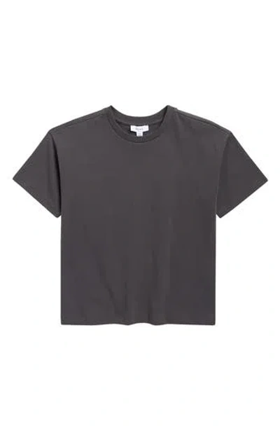 Reiss Kids' Selby Crewneck Cotton T-shirt In Gray