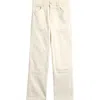 Reiss Kids' Straight Leg Cotton Jeans In White