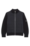 Reiss Kids' Trainer Jr. Bomber Jacket In Navy