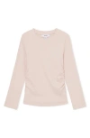 Reiss Kids' Trina Jr. Ruched Rib Sweater In Nude