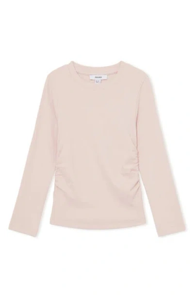 Reiss Kids' Trina Jr. Ruched Rib Sweater In Nude