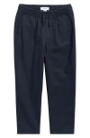 Reiss Kids' Wilfred Linen Pull On Pants In Black