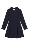 Reiss Kids' Zadie Long Sleeve Sweater Dress In Blue