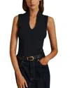 Reiss Kimmy Knit Tank Top In Navy