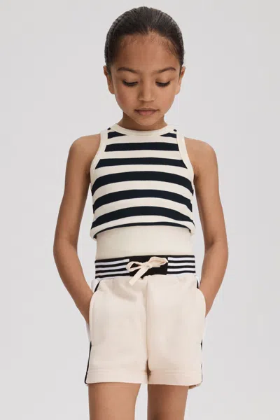 Reiss Navy Junior Striped Crew Neck Vest