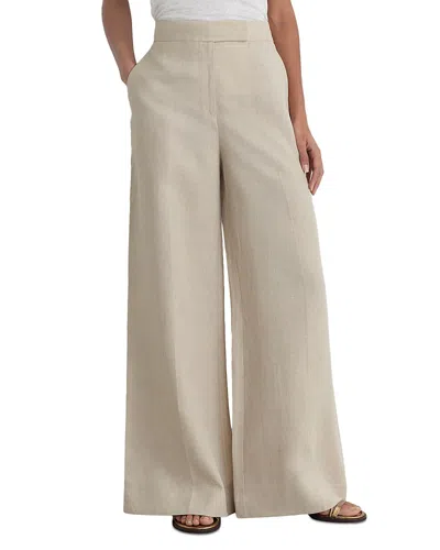 Reiss Kit Linen Pants In Neutral