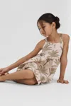 Reiss Kids' Klemee - Neutral Senior Linen-cotton Tropical Dress, 10 - 11 Years