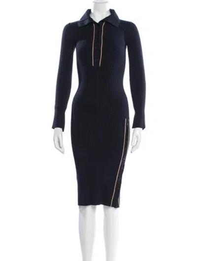 Pre-owned Reiss Knee-length Dress In Blue
