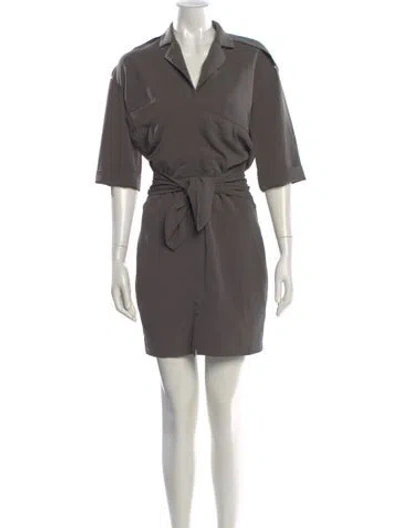 Pre-owned Reiss Knee-length Dress In Gray