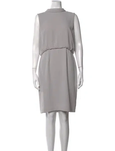 Pre-owned Reiss Knee-length Dress In Grey