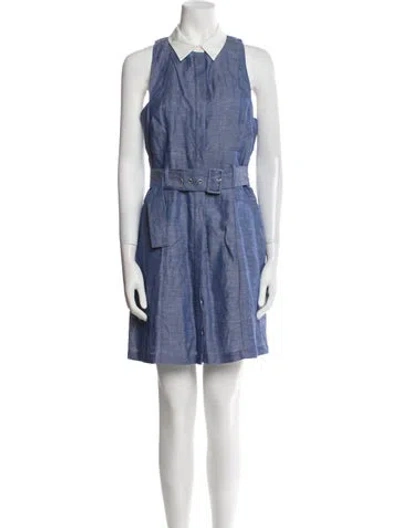 Pre-owned Reiss Knee-length Dress W/ Tags In Blue