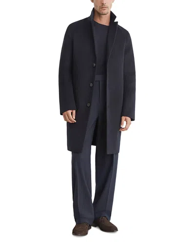 Reiss Knight Epsom Wool Blend Coat In Blue