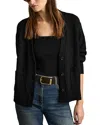 Reiss Knitted Cardigan Sweater In Black