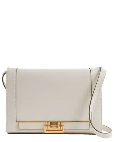Reiss Kora Leather Soft Crossbody Bag In White