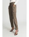 Reiss Indie Stretch Twill Ankle Cargo Pants In Brown