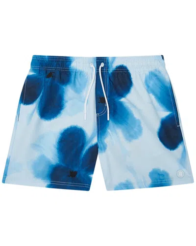 Reiss Kyle Large Floral Printed Swim Short In Blue