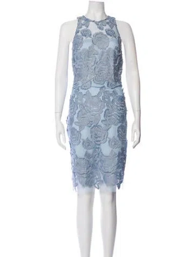 Pre-owned Reiss Lace Pattern Knee-length Dress In Multi