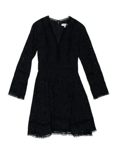 Pre-owned Reiss Lace Pattern Mini Dress W/ Tags In Blue
