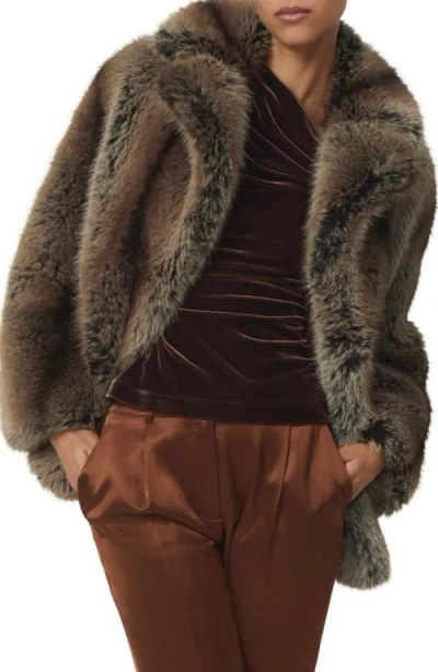 REISS REISS LAILA FAUX FUR COAT