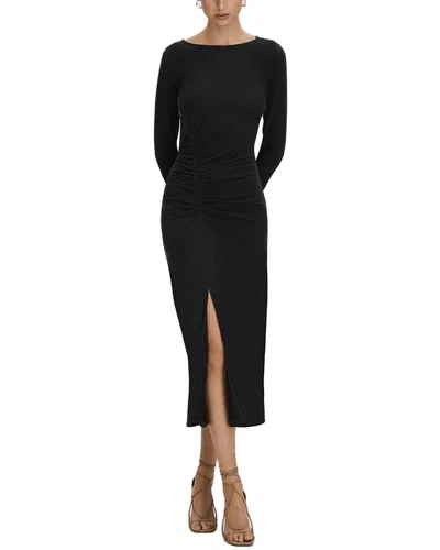 Reiss Lana Jersey Bodycon Midi Dress In Gray