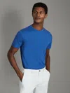 Reiss Lapis Blue Cotton Crew Neck T-shirt