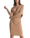 Reiss Lara Mix Ribbed Long Sleeve Sweater Dress