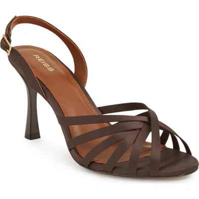 Reiss Larissa Slingback Sandal In Animal Print