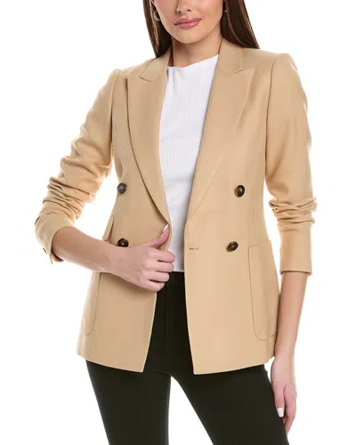 Reiss Larsson Wool-blend Blazer In Brown