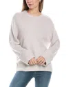 Reiss Neutral Wool Crew Neck Jumper In Grey