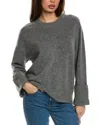 Shop Reiss Laura Wool & Cashmere-blend Sweater In Grey