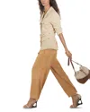 Reiss Tan Atelier Tapered Cargo Trousers