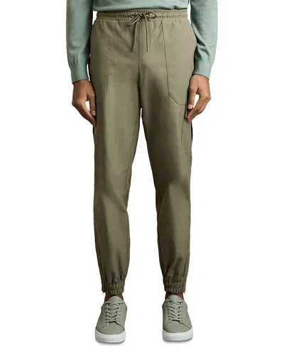 Reiss Lavenham Technical Cargo Pants In Olive