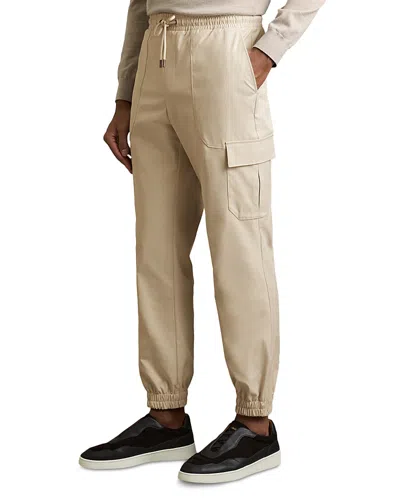 Reiss Lavenham Technical Cargo Pants In Stone
