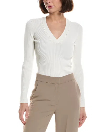 Reiss Laya Knit Top In White