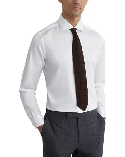 Reiss Leadenhall Stretch Regular Fit Shirt In White