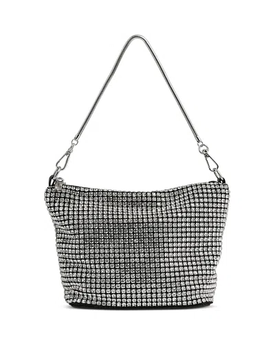 Reiss Leah Crystal Bracelet Pouch In Silver