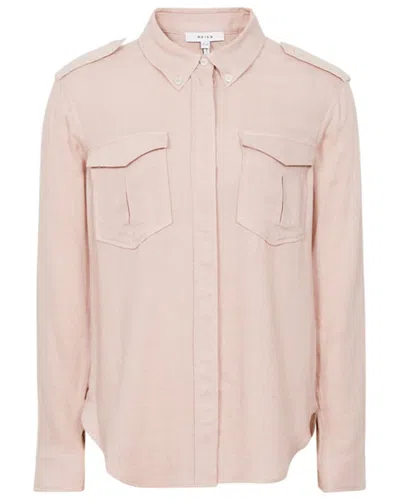Reiss Leah Utility Shirt In Pink