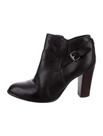 Pre-owned Reiss Leather Boots In Black