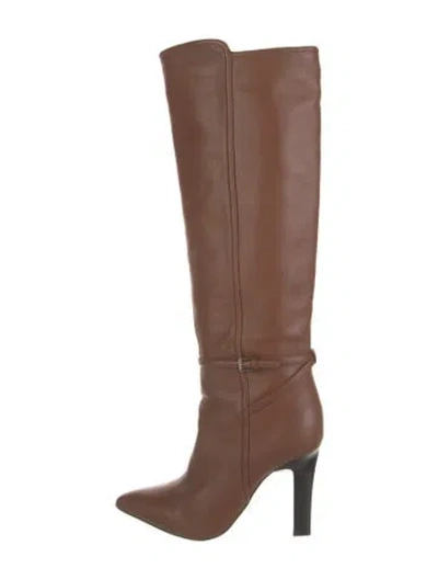 Pre-owned Reiss Leather Boots In Brown