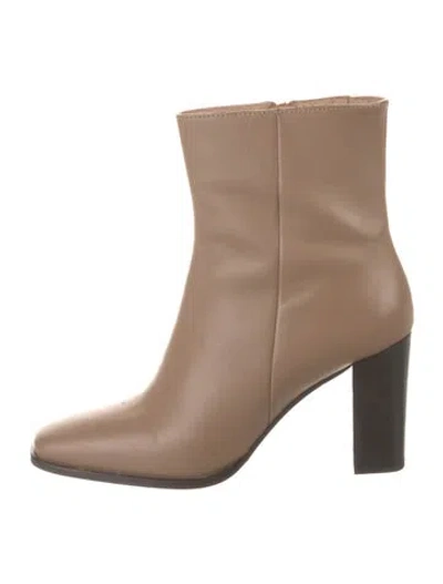 Pre-owned Reiss Leather Boots In Neutral