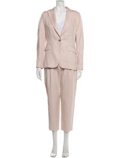 Pre-owned Reiss Leather Pant Set W/ Tags In Pink