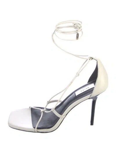 Pre-owned Reiss Leather Sandals In Blue